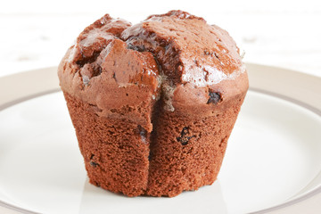 Cupcake in blue paper