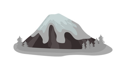 Volcano vector illustration.