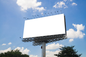 Blank billboard for new ads