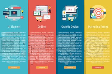 Design and Development Vertical Banner Concept