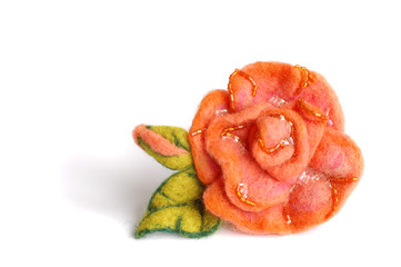 Elegant flower brooch