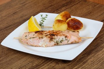 Baked salmon