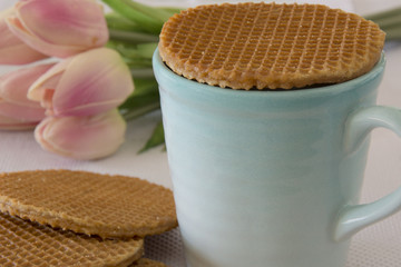 Caramel Stroopwafels and Coffee