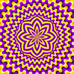 Moving ball (optical illusion of movement)