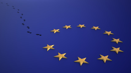 Brexit UK  leaves the EU