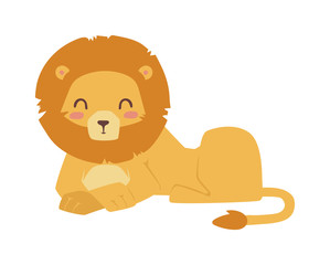 Obraz premium Cute lion cartoon vector illustration. Zoo wild cartoon lion graphic african design mascot. Safari fur feline big cartoon lion mammal animal. Wildlife africa zoo character jungle wild lion vector.
