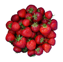Strawberries isolated on the whiate background