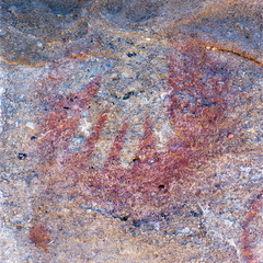 Cave paintings in the Cueva de las Manos, El Calafate