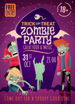 Zombie Party Poster