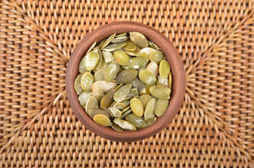 Pumpkin seeds ceramic jug