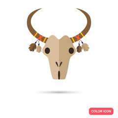 Indians totem color flat icon