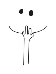 Obraz premium Oops hand drawn