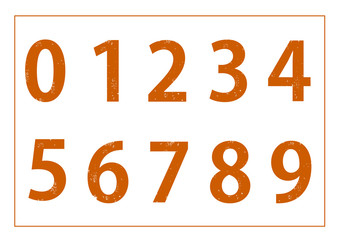 Collection Of Numbers Icons Set - Isolated On White Background. Vector Illustration, Graphic Design