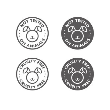 Cruelty Free - Not Tested On Animals Sign Icon Symbol