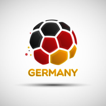 Abstract Germany soccer ball