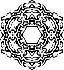 Tribal Tattoo M_1605010 Circular