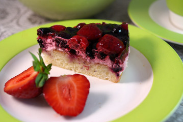 Cake with berry's