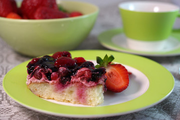 Cake with berry's