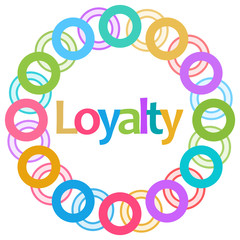 Loyalty Colorful Circular Background 