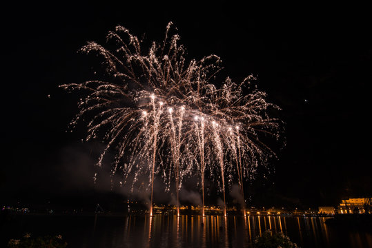 Fireworks on the lake