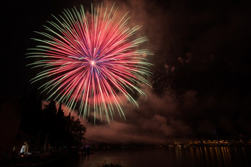 Fireworks on the lake