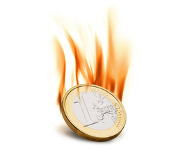 Brennender euro