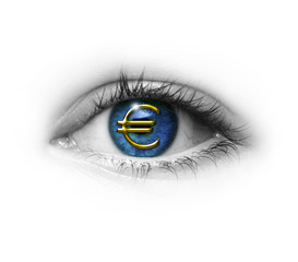 Auge mit Eurozeichen