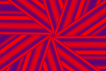 Illustration of a red and purple star pattern