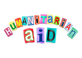 Humanitarian aid concept.