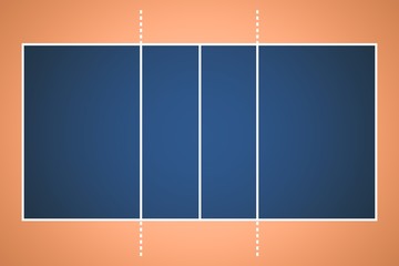 Digital image of tennis field