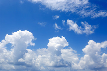 Naklejka na ściany i meble nice summer clouds in sky