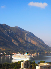 Cruise liner in Montenegro