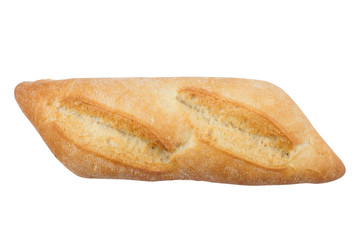 White small bread on white background