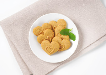 heart-shaped cookies