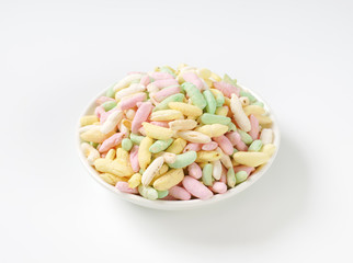 colored puffed rice