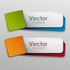 Vector banners set.
