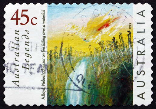Postage stamp Australia 1999 Nebuchadnezzar on Fire