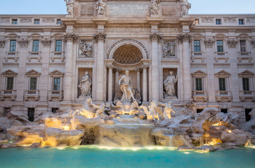 Trevi Fountain in Rome Italy