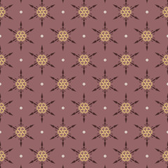 Vintage Graphic Seamless Pattern Oriental Style Vector Illustration.