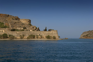 Fototapeta na wymiar The Venetian fortress on the island Spinalonga