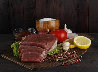 beef with vegetables isolated