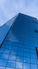 Fototapeta na wymiar modern glass skyscrapers in the city Tallinn