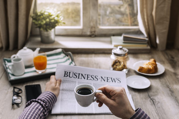 Healthy breakfast at home