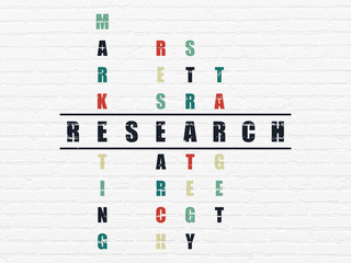 Marketing concept: Research in Crossword Puzzle