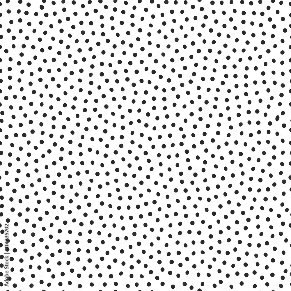 Poster Vector seamless stippling dots jumble pattern background.