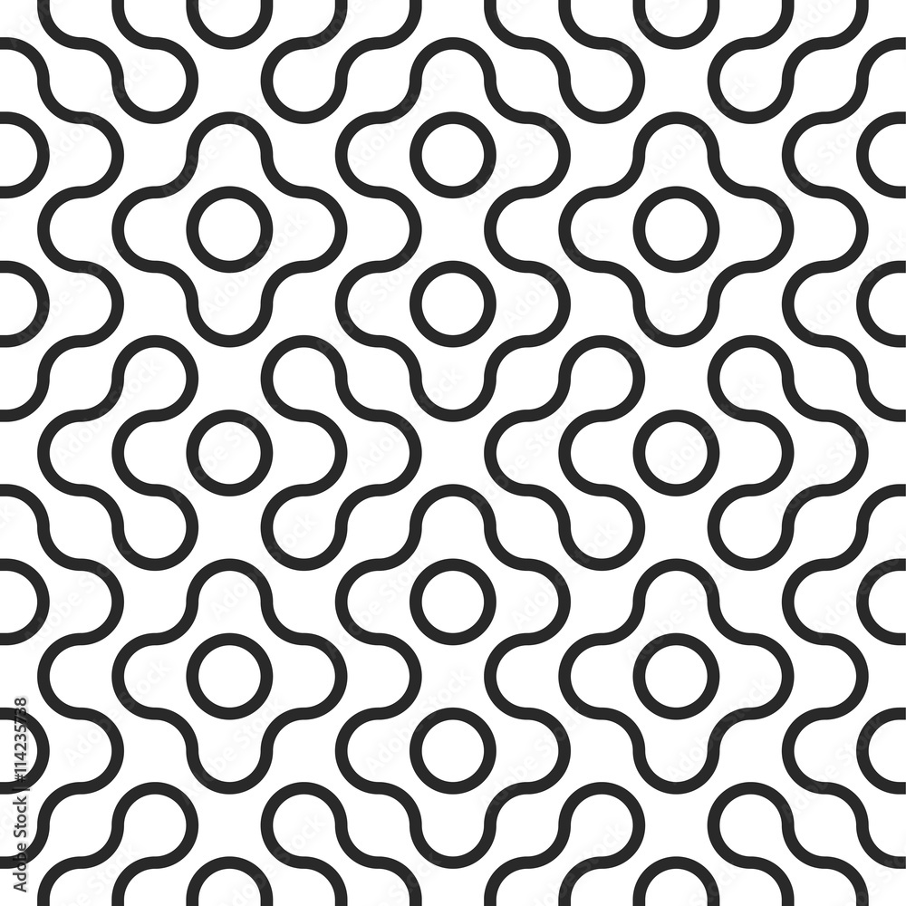 Aufkleber seamless tangled maze pattern background