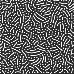 Vector seamless wavy organic rounded shapes pattern