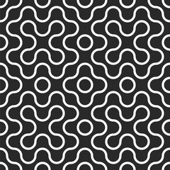 Seamless tangled maze pattern background