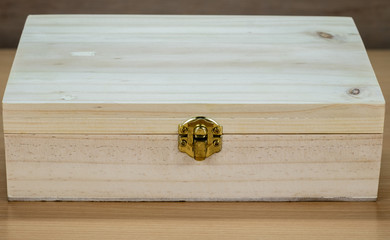Close up Wood Box .
