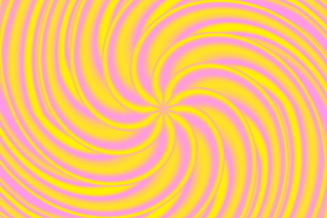 Illustration of a moving pink and yellow star